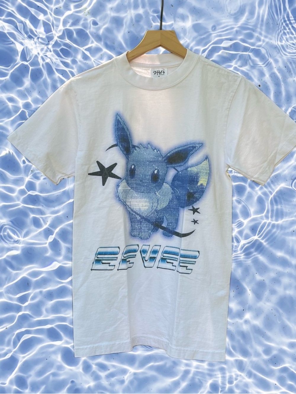 Shaka Wear Eevee From Pokémon White Heavy Weight 100% Cotton T-shirt Size S